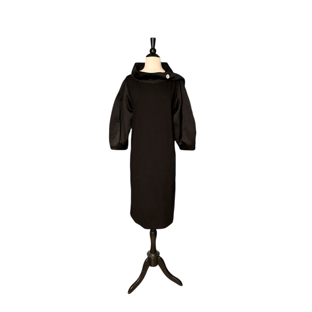 Wingate Denola Italian Punto Jersey‎ Midi Dress With Portrait Collar US8/10